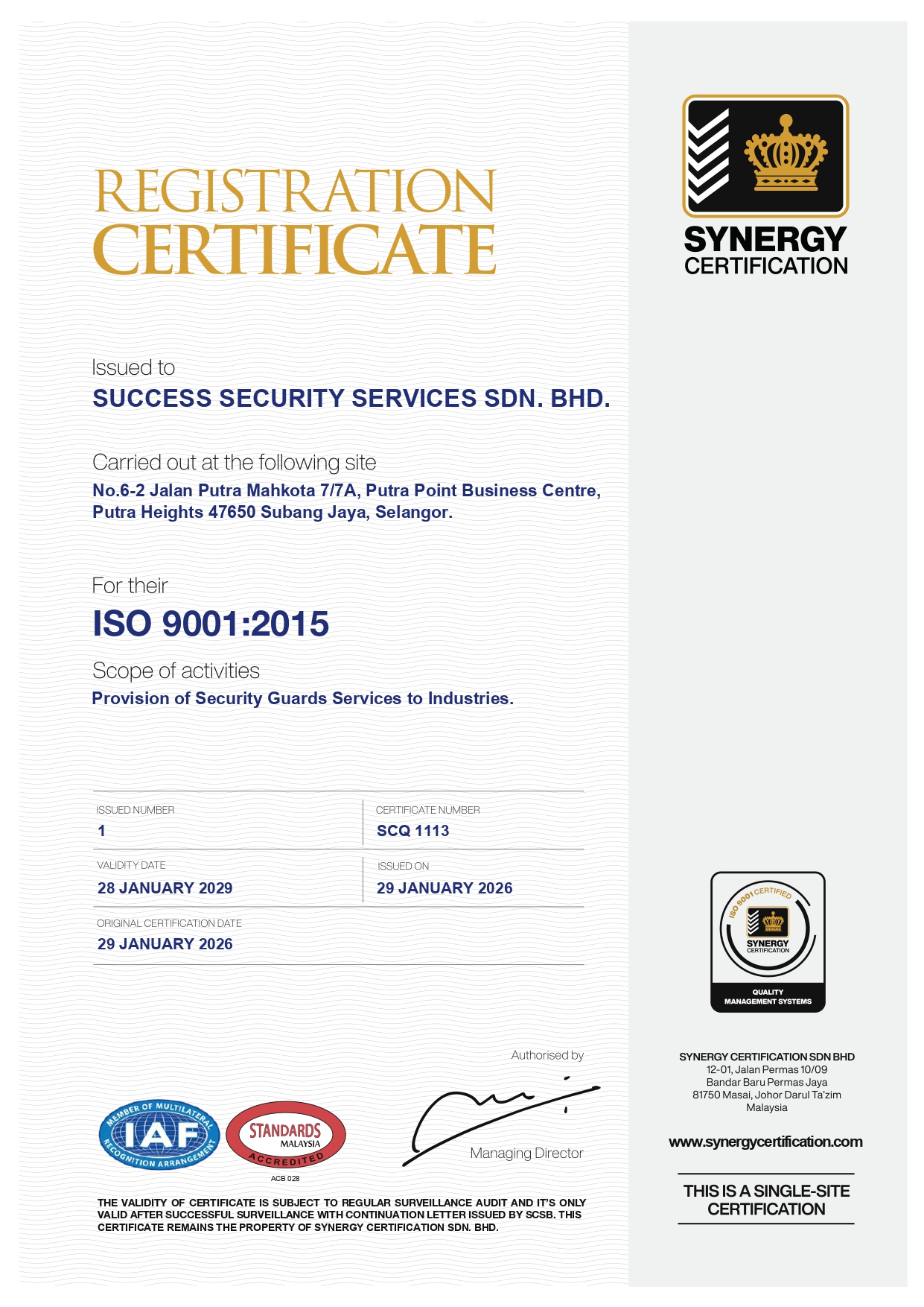 Success Secuirty ISO